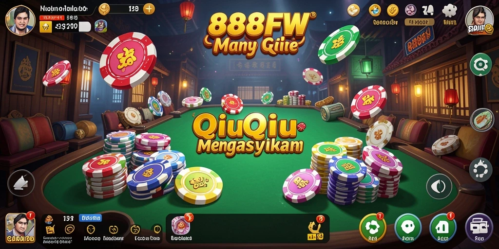 Screenshot menampilkan gameplay seru QiuQiu di 888FW.