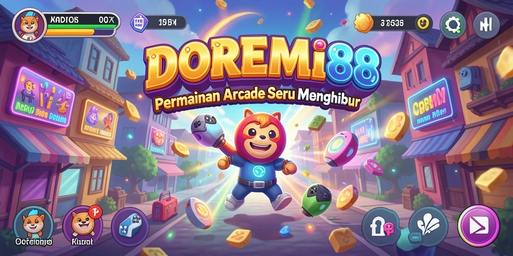 Tampilan gameplay DOREMI88 yang penuh warna dan seru.