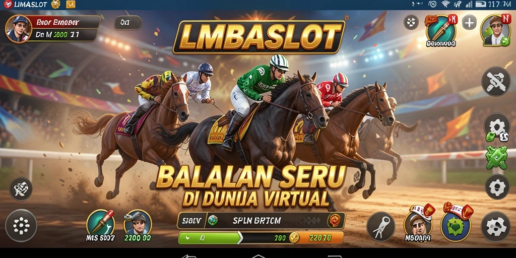 Gameplay Racing LMBASLOT dengan balapan seru dan kendaraan cepat.