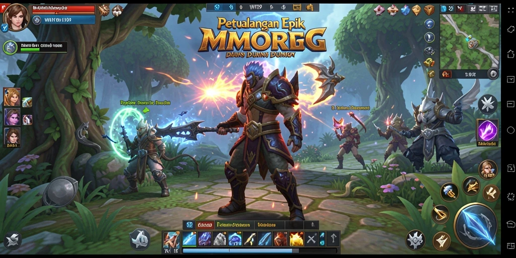 Tangkapan layar menunjukkan aksi seru dalam pertarungan di dunia WIN199.